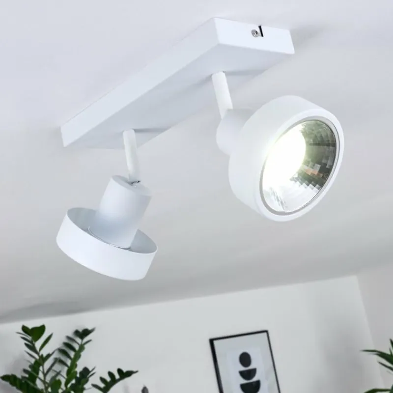 hofstein Plafonnier Chagres Blanc, 2 lumières* Spots Et Projecteurs