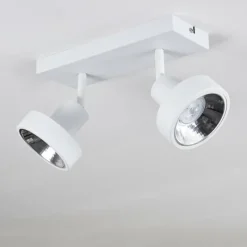 hofstein Plafonnier Chagres Blanc, 2 lumières* Spots Et Projecteurs