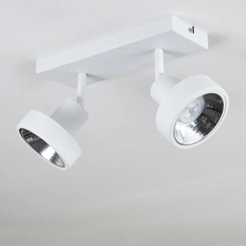 hofstein Plafonnier Chagres Blanc, 2 lumières* Spots Et Projecteurs