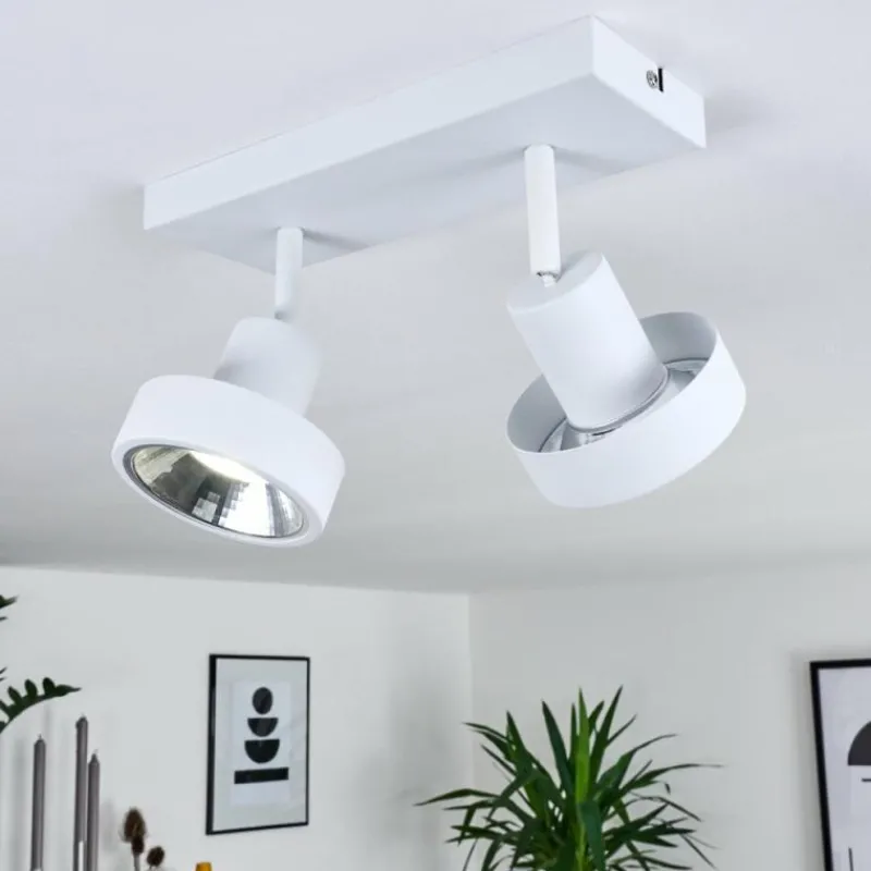 hofstein Plafonnier Chagres Blanc, 2 lumières* Spots Et Projecteurs