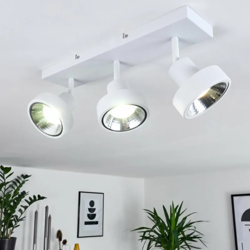 hofstein Plafonnier Chagres Blanc, 3 lumières* Spots Et Projecteurs