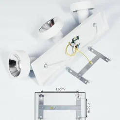 hofstein Plafonnier Chagres Blanc, 3 lumières* Spots Et Projecteurs