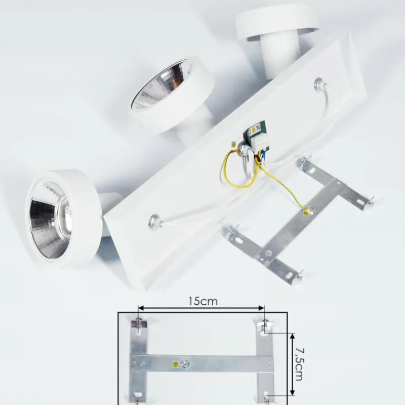 hofstein Plafonnier Chagres Blanc, 3 lumières* Spots Et Projecteurs