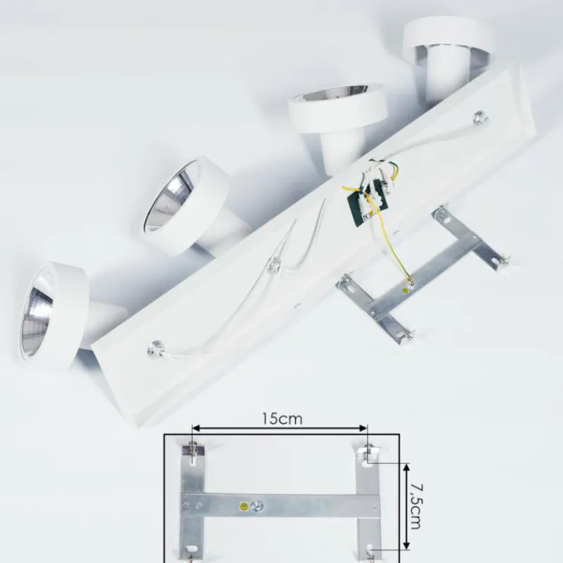 hofstein Plafonnier Chagres Blanc, 4 lumières* Spots Et Projecteurs