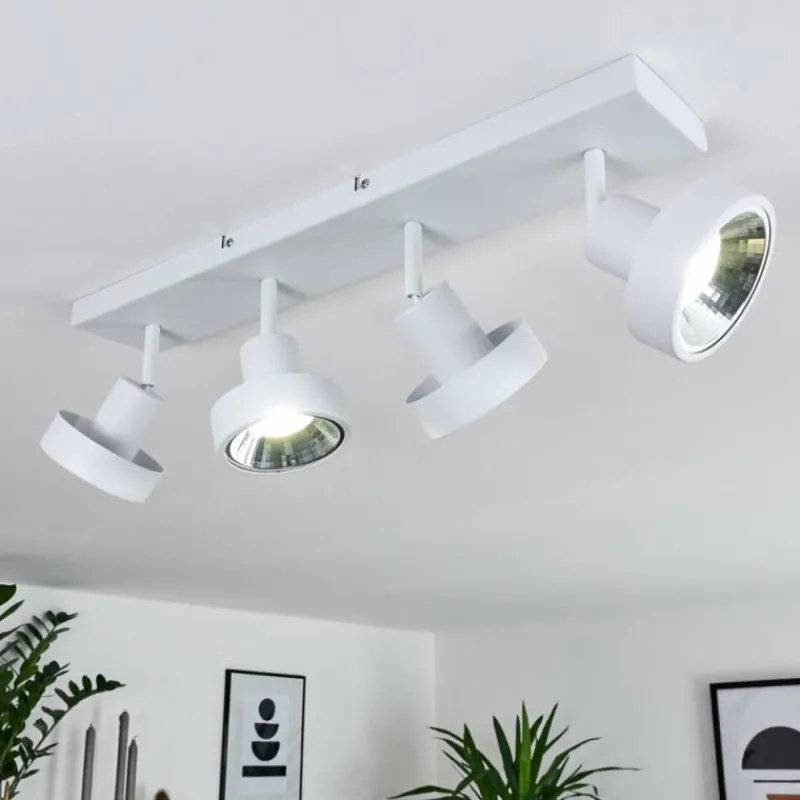 hofstein Plafonnier Chagres Blanc, 4 lumières* Spots Et Projecteurs