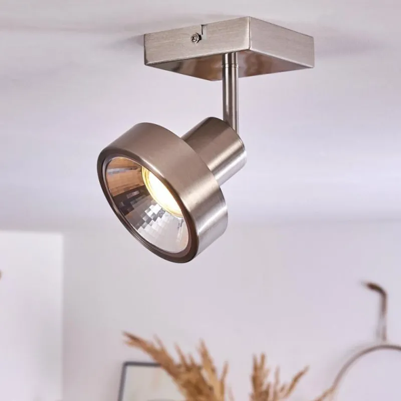 hofstein Plafonnier Chagres Nickel mat, 1 lumière