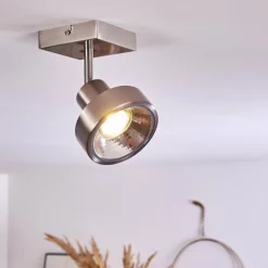 hofstein Plafonnier Chagres Nickel mat, 1 lumière