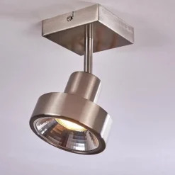 hofstein Plafonnier Chagres Nickel mat, 1 lumière