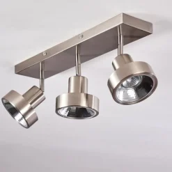 hofstein Plafonnier Chagres Nickel mat, 3 lumières