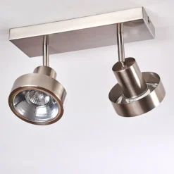 hofstein Plafonnier Chagres Nickel mat, 2 lumières