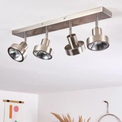 hofstein Plafonnier Chagres Nickel mat, 4 lumières