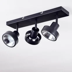 Lampes Industrielles-hofstein Plafonnier Chagres Noir, 3 lumières