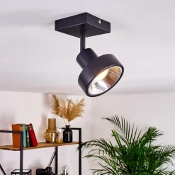 hofstein Plafonnier Chagres Noir, 1 lumière* Spots Et Projecteurs