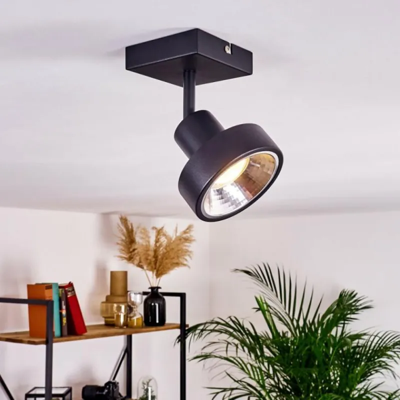 hofstein Plafonnier Chagres Noir, 1 lumière* Spots Et Projecteurs