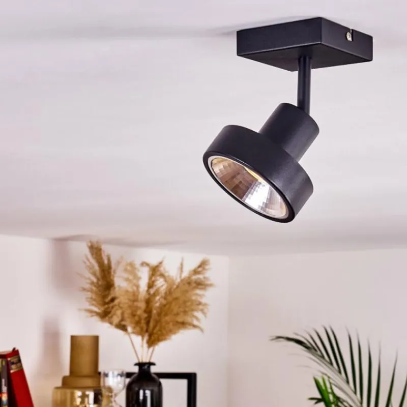 hofstein Plafonnier Chagres Noir, 1 lumière* Spots Et Projecteurs