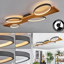 hofstein Plafonnier Chancani LED Écru, Noir, 1 lumière