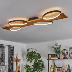 hofstein Plafonnier Chancani LED Écru, Noir, 1 lumière