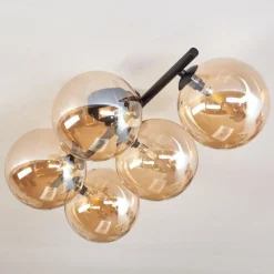 hofstein Plafonnier Chehalis Ambre, 5 lumières