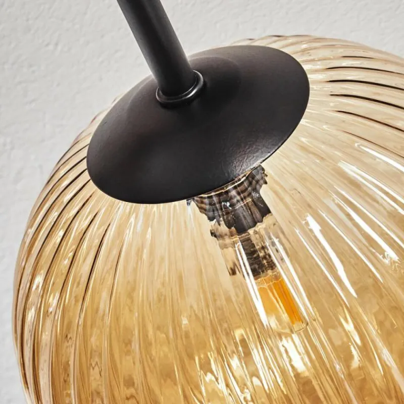 hofstein Plafonnier Chehalis Ambre, 6 lumières