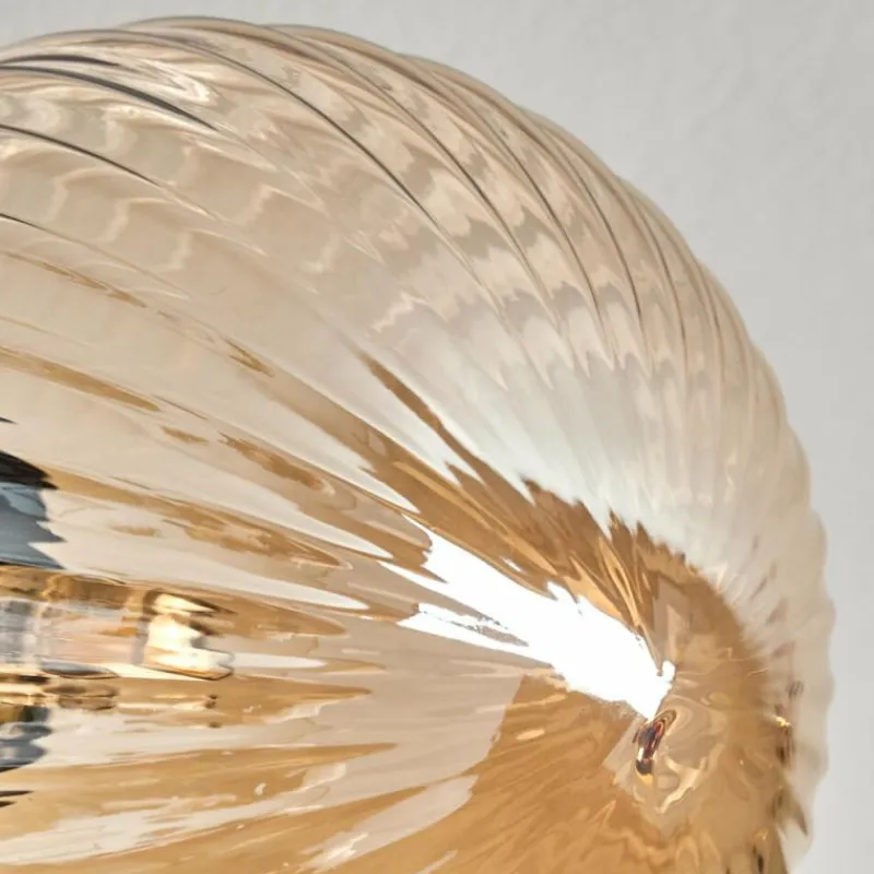 hofstein Plafonnier Chehalis Ambre, 6 lumières