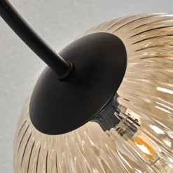 hofstein Plafonnier Chehalis Ambre, 6 lumières