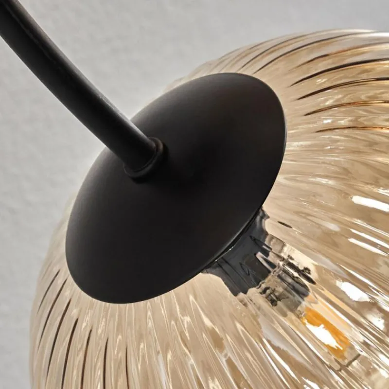 hofstein Plafonnier Chehalis Ambre, 6 lumières