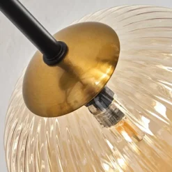 hofstein Plafonnier Chehalis Ambre, 6 lumières