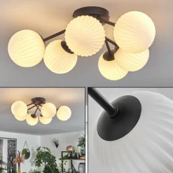 hofstein Plafonnier Chehalis Blanc, 6 lumières