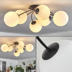 hofstein Plafonnier Chehalis Blanc, 6 lumières