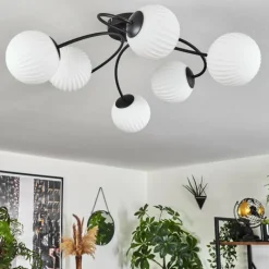 hofstein Plafonnier Chehalis Blanc, 6 lumières