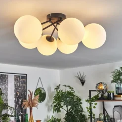 hofstein Plafonnier Chehalis Blanc, 6 lumières