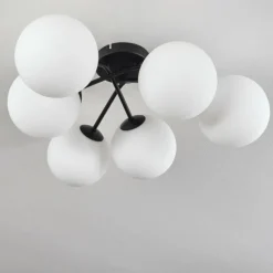 hofstein Plafonnier Chehalis Blanc, 6 lumières