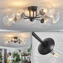 hofstein Plafonnier Chehalis Clair, 6 lumières