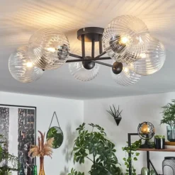 hofstein Plafonnier Chehalis Clair, 6 lumières