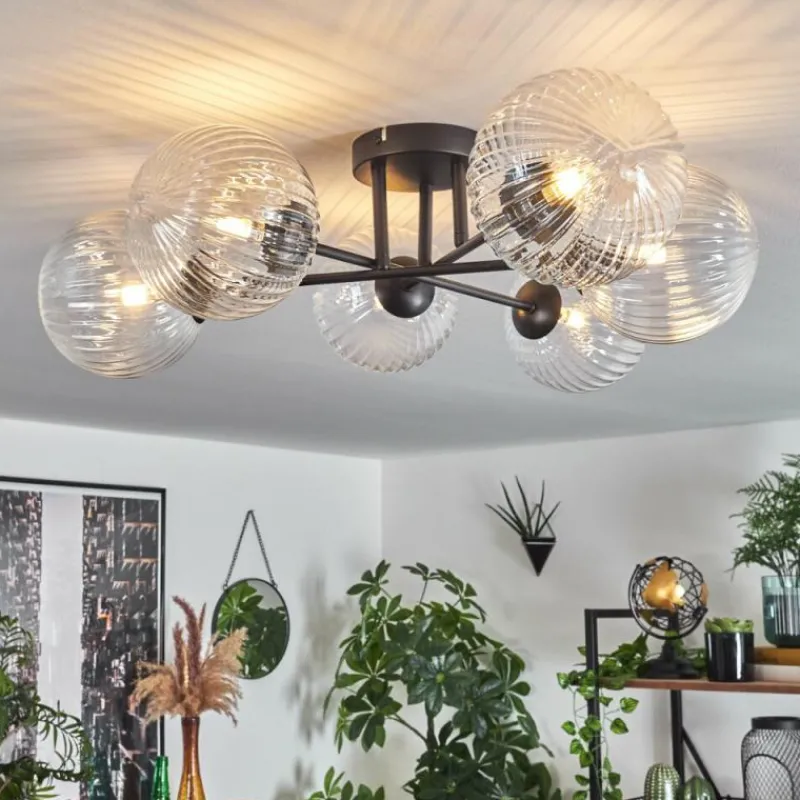 hofstein Plafonnier Chehalis Clair, 6 lumières