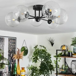 hofstein Plafonnier Chehalis Clair, 6 lumières