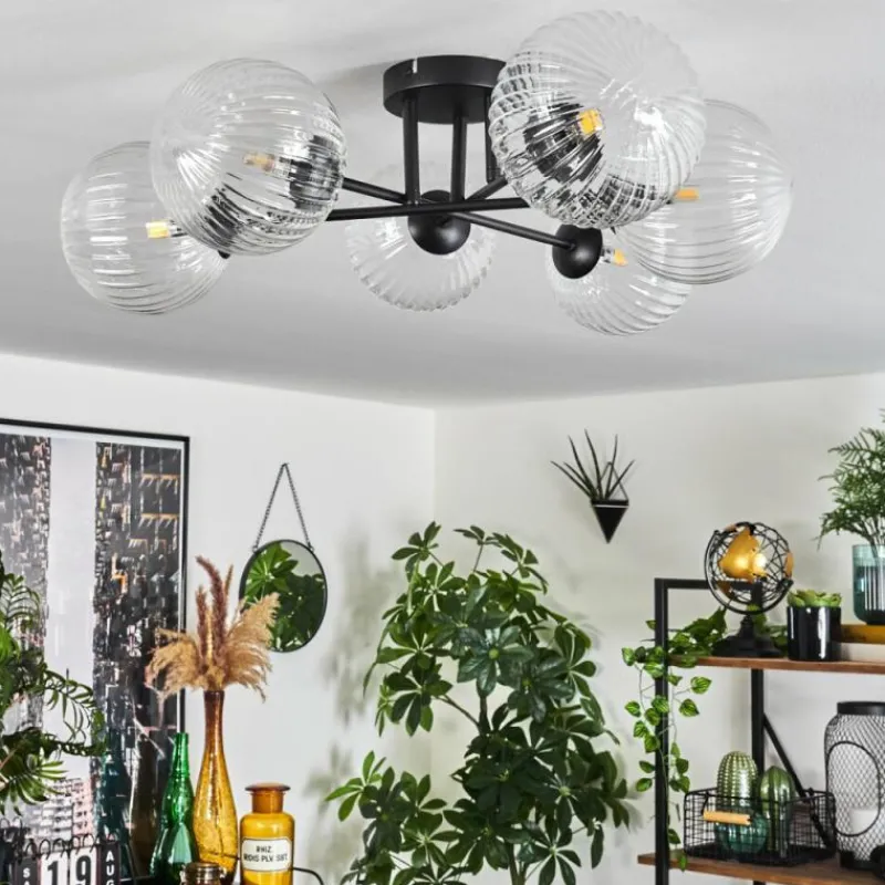 hofstein Plafonnier Chehalis Clair, 6 lumières