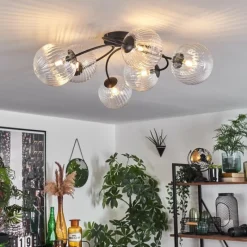 hofstein Plafonnier Chehalis Clair, 6 lumières