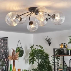 hofstein Plafonnier Chehalis Clair, 6 lumières