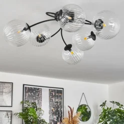 hofstein Plafonnier Chehalis Clair, 6 lumières