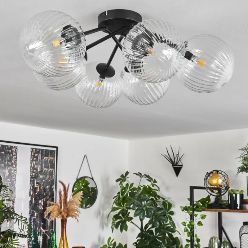 hofstein Plafonnier Chehalis Clair, 6 lumières