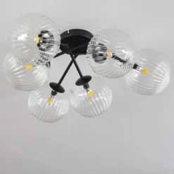 hofstein Plafonnier Chehalis Clair, 6 lumières