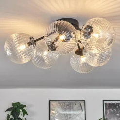 hofstein Plafonnier Chehalis Clair, 6 lumières