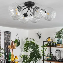 hofstein Plafonnier Chehalis Clair, 6 lumières