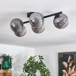 hofstein Plafonnier Chehalis Fumé, 5 lumières