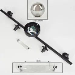 hofstein Plafonnier Chehalis Fumé, 5 lumières