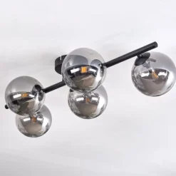 hofstein Plafonnier Chehalis Fumé, 5 lumières