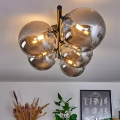 hofstein Plafonnier Chehalis Fumé, 5 lumières