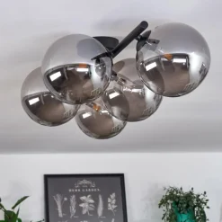 hofstein Plafonnier Chehalis Fumé, 5 lumières