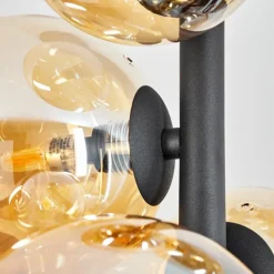 hofstein Plafonnier Chehalis Noir, 8 lumières